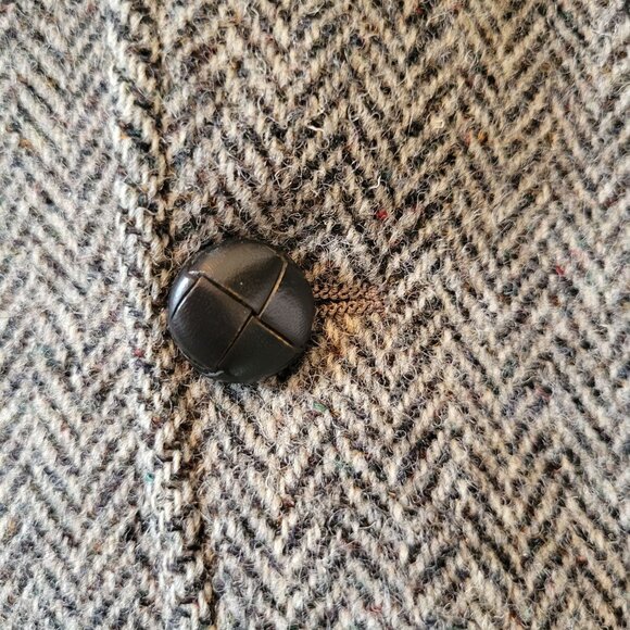 Harris Tweed Handwoven Wool Blazer Jacket Herringbone USA Vintage Sport Coat - Picture 8 of 11